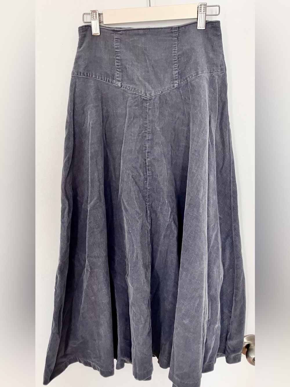 Grey curdoroy Maxi Skirt